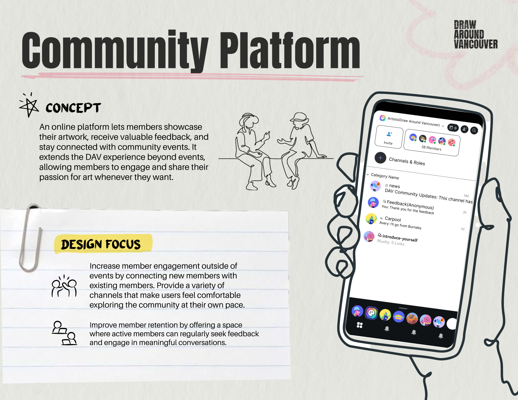 Community Platform Concept Poster