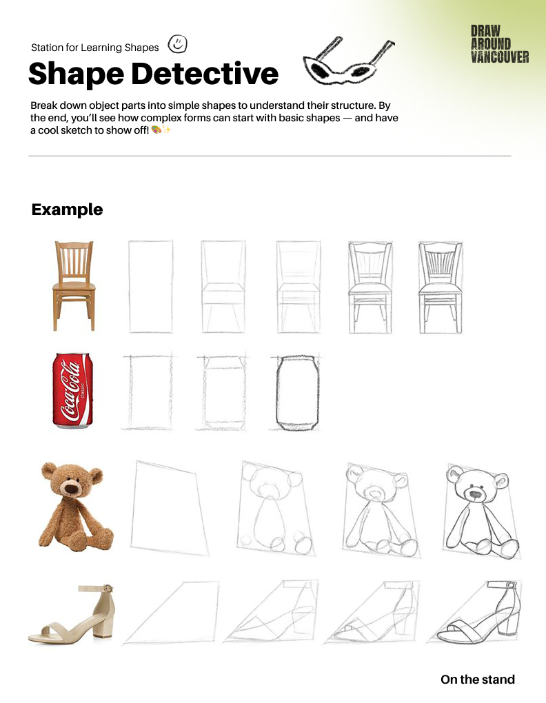 Shape Detective – Sketch Breakdown Poster